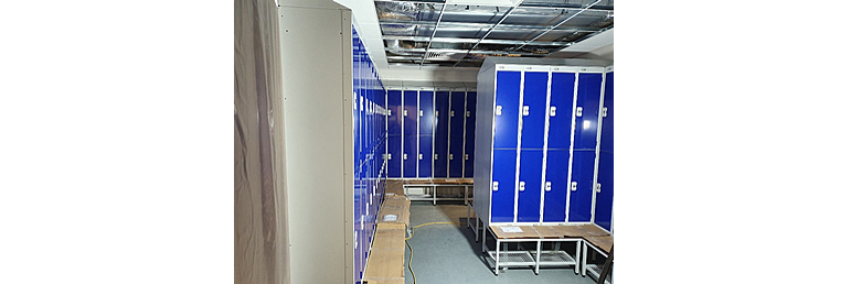 Lockers with Bench Seating